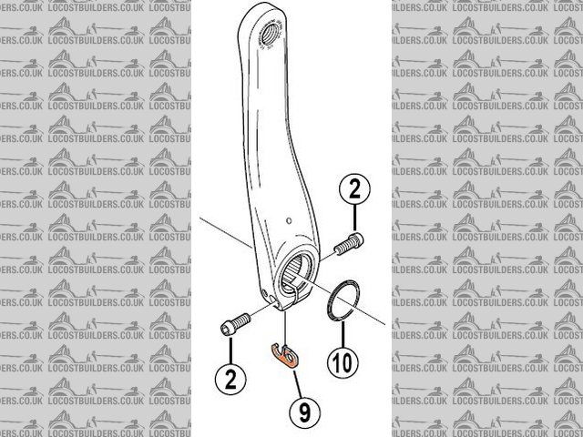 XTR LH crank locking plate